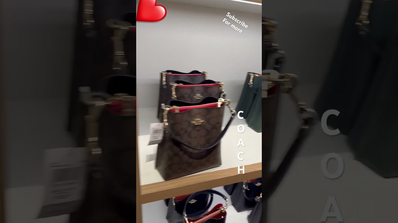 🤯 COACH MOLLIE BUCKET 22 in Signature Canvas & Colorblock bag Coach Outlet Store 2023 
