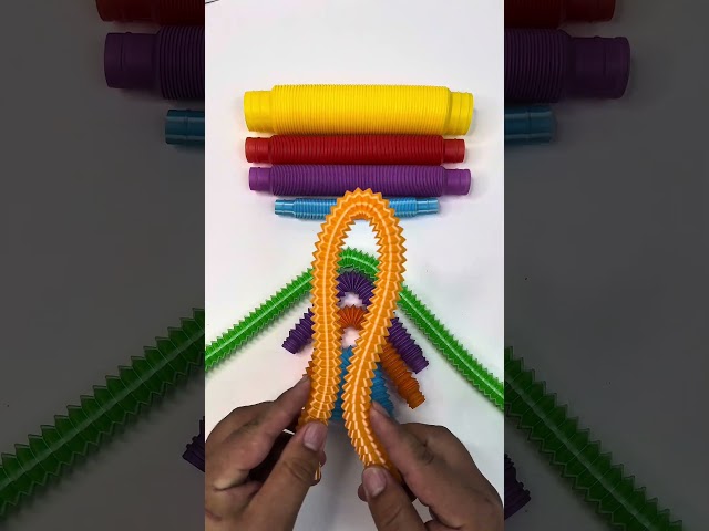 Creating ASMR Relaxing POP-TUBE #diy #satisfyingvideos #relaxing #oddasmr #poptubesounds #insideout