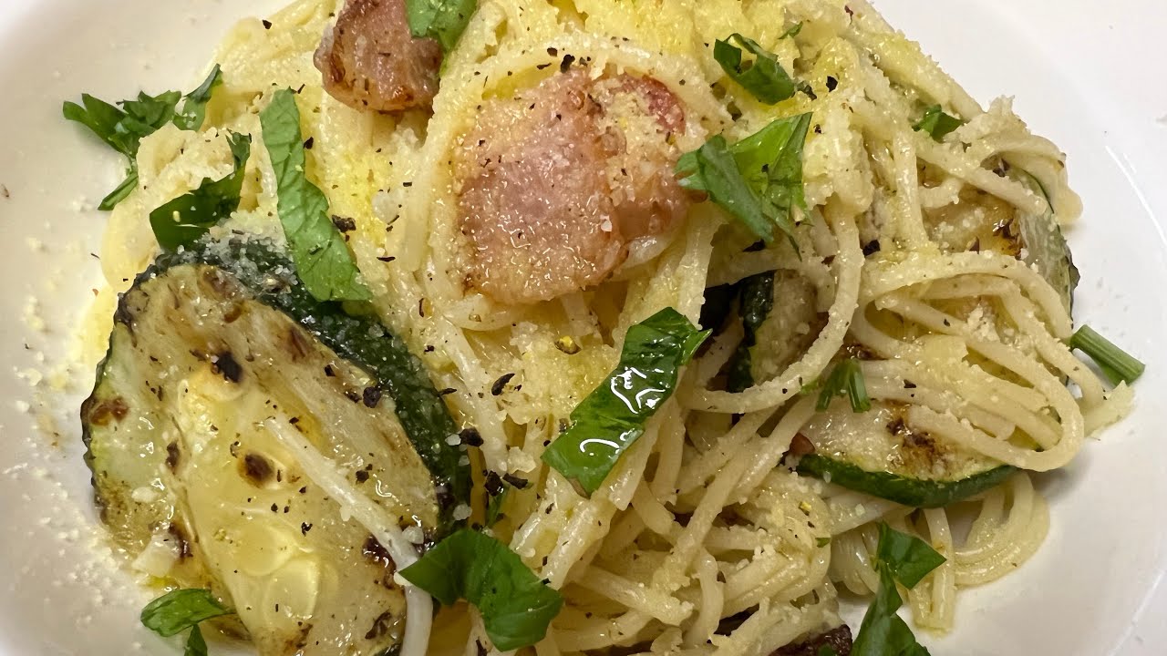 Zucchini bacon pasta YouTube