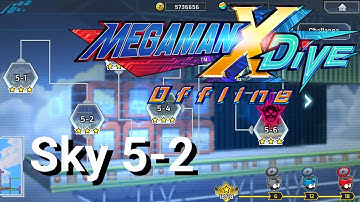 MegaMan X Dive Offline Sky 5-2 (All Hidden Elements locations)