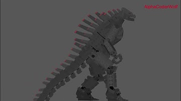 Mechagodzilla 2021 animation test | Stick Nodes