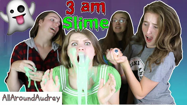 MAKING SLIME AT NIGHT WITH FRIENDS! / AllAroundAud...