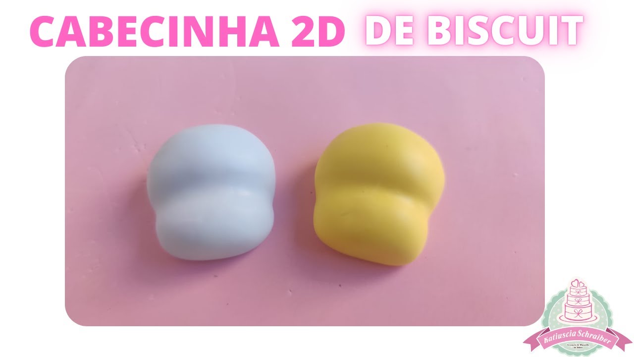 DIY - Como fazer cabeça 2D de biscuit - Cabecinha de biscuit