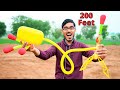 Unboxing  testing 200 feet stomp rocket         