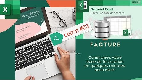 Création de base données facturation débutants sous excel partie#03