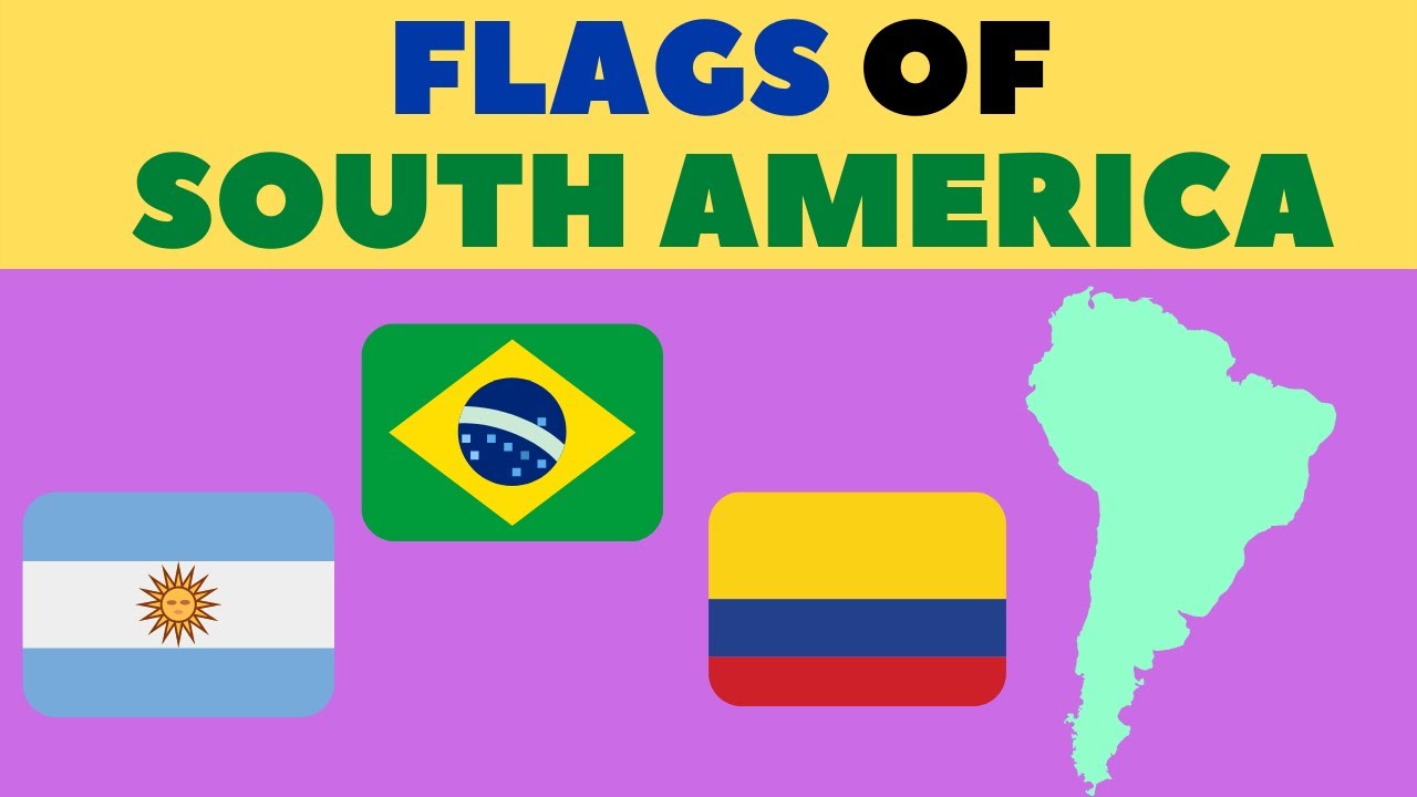 FLAGS OF SOUTH AMERICA| KIDS LEARNING VIDEOS | EDUCATIONAL VIDEOS | KIDS VIDEOS | DONUT KIDS TV