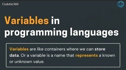 What is Variable and How to Declare a Variable | Programming for Beginners