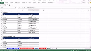 Office 2013 Class #34  Excel Basics 16  Flash Fill To Combine or Extract Text