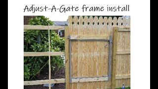 #DIYAdjustAGate Frame Install