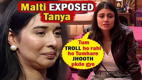 Bigg Boss 19 Today Episode Promo Malti Chahar EXPOSED Tanya Mittal | Bataya Sach BB19