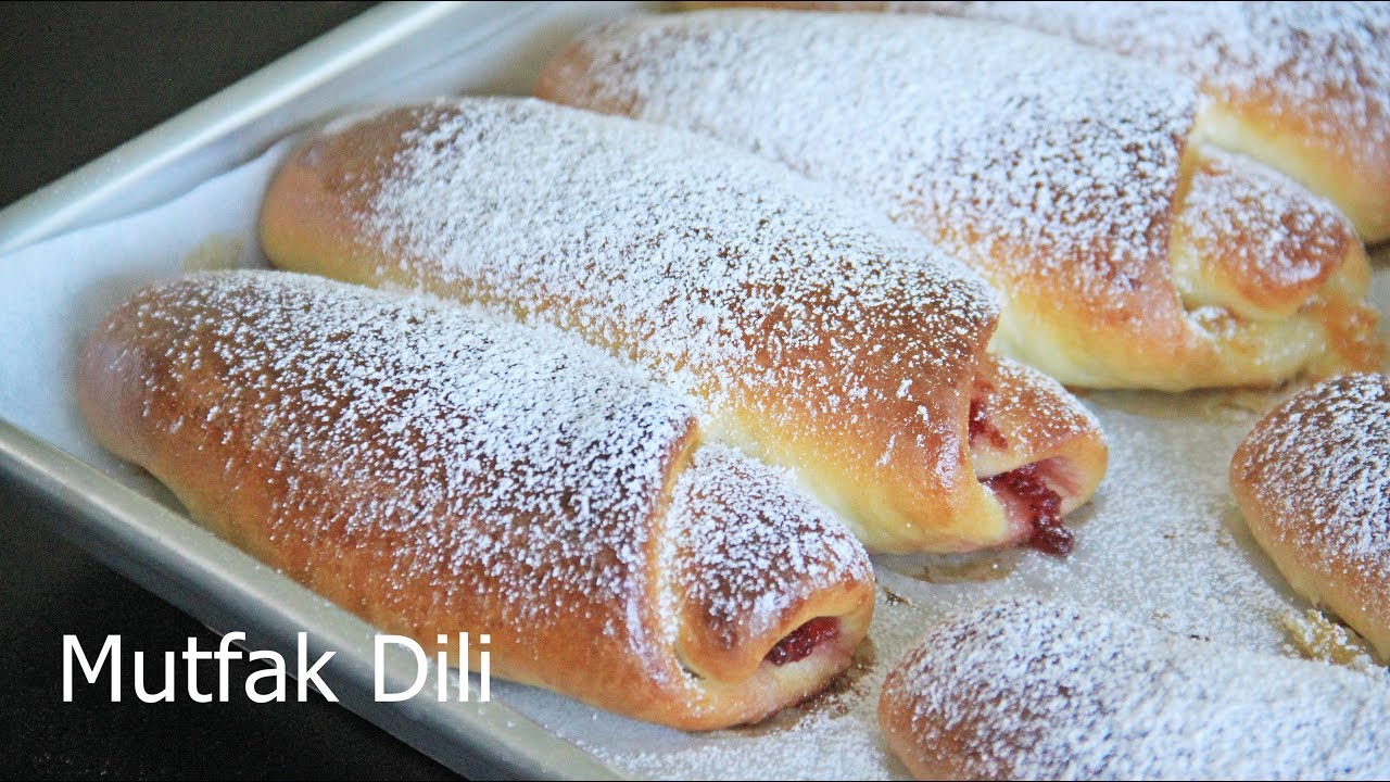 BU BILDIGINIZ POĞAÇALARDAN FARKLI/MARMELATLI PUDRA ŞEKERLİ POÇAÇA/МЯГКИЕ БУЛОЧКИ С ДЖЕМОМ/