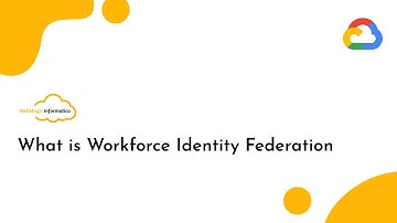Wat is Google Cloud Workforce Identity Federation?