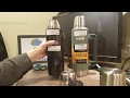 ❄ Stanley Classic Vacuum Bottle Review Stanley vs Thermos Vacuum Insulated Water Bottle Ice Test 🔥