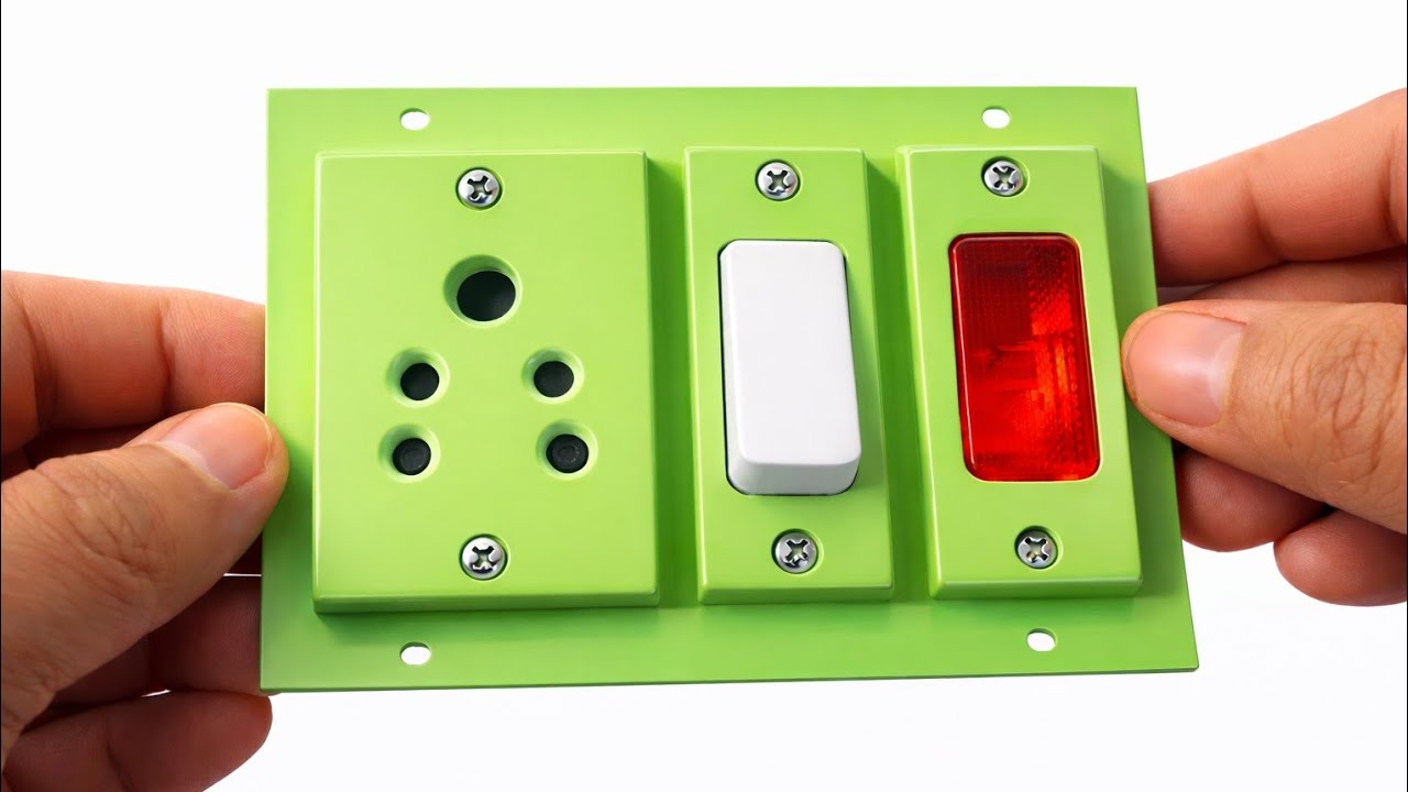 1 Switch 1 Socket 1 Indicator Wiring | Electrical Board Wiring | Switch Socket indicator Wiring 