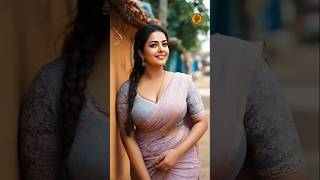 Elegant Lavender & Pink Saree With Dusty-Blue Blouse Elegance For Graceful Women