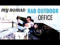 My NOMADIC portable, versatile, OUTDOOR office!