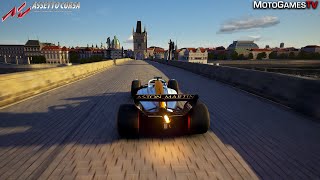 Assetto Corsa - 2022 Formula Hybrid X at Prague | Aston Martin Gulf Racing Skin screenshot 5