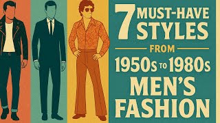 🎩 7 Must-Have Styles from 1950s to 1980s Men’s Fashion