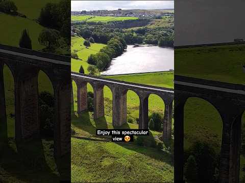 Spectacular Viaduct view😍 #viaduct #travel #view #yorkshire #shorts #beautifulview #visituk #bridge