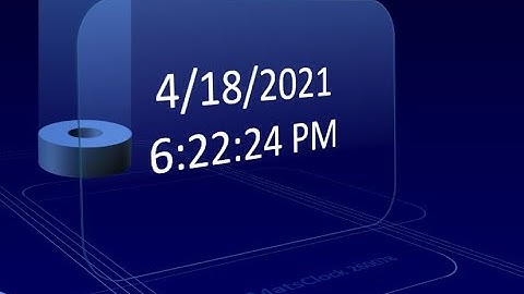 MatsClock 260078 - Free PowerPoint Digital Clock PPT