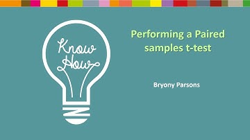 Performing a Paired Samples t-test in SPSS