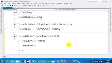 Search for an element in array with Array Find method in C# NET 2012