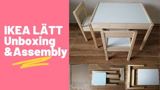 S1:E12 IKEA Latt Children Table and Chairs Unboxing and Assembly