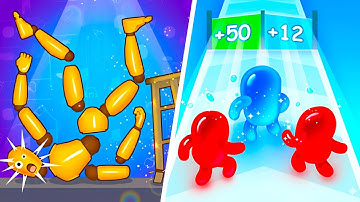 Kick & Break vs Join Blob Clash 3D 🦶🧬 Max Level Gameplay Walkthrough Android iOS Update 5VK9