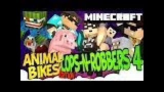 Minecraft Mini-game : ANIMAL BIKES! COPS AND ROBBERS HIGH SECURITY! screenshot 1