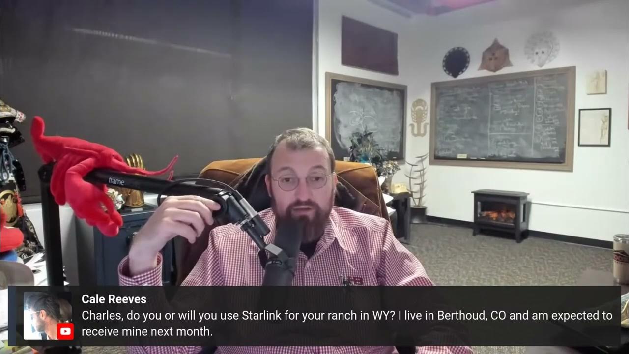 Charles Hoskinson on Charles do you or will you use Starlink for your