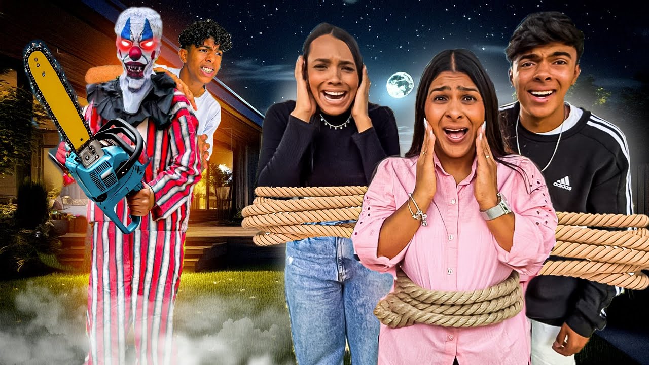 O PALHAÇO DO MAL APARECEU NA NOSSA ANTIGA CASA!! *tivemos que fugir