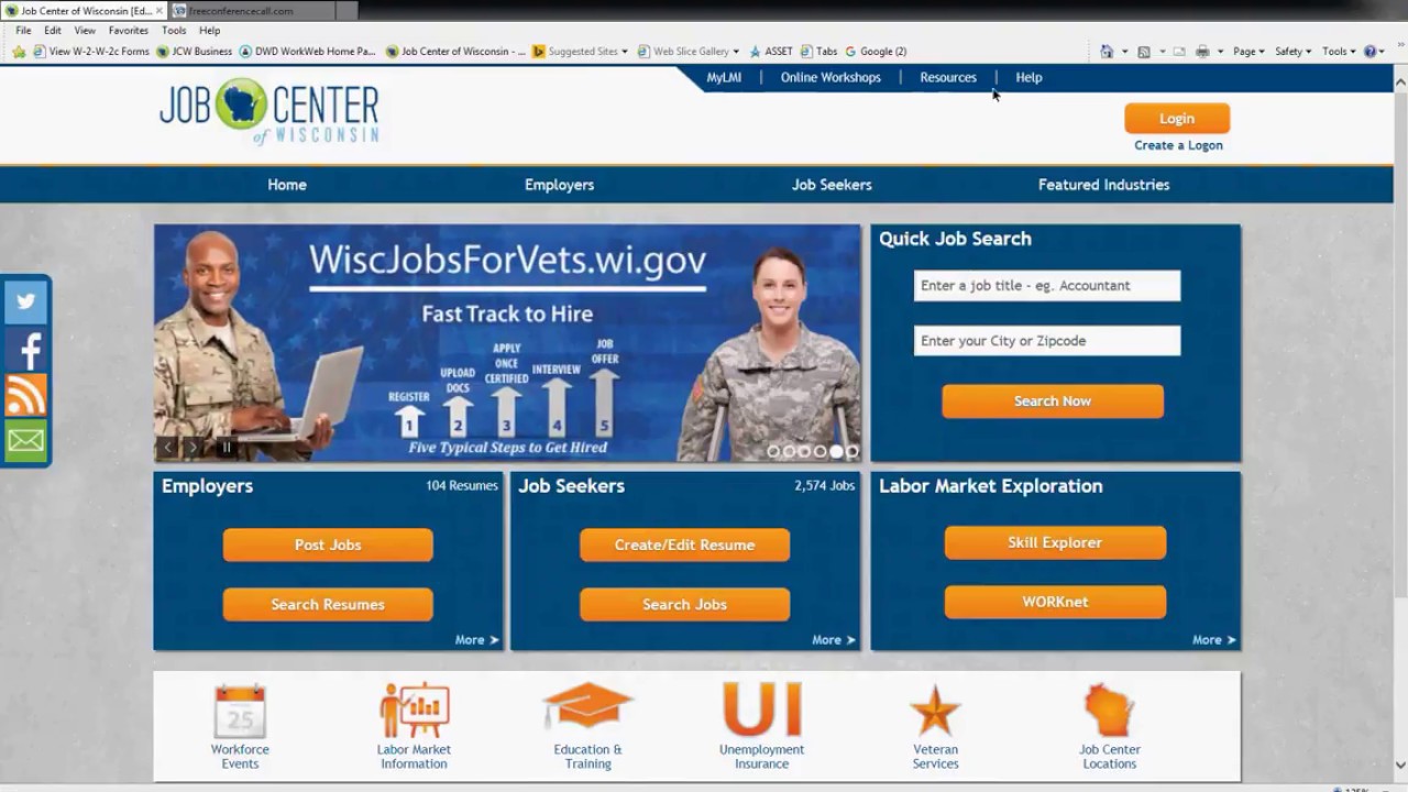 Northwest WI Business Services inar How to Use the Job Center of