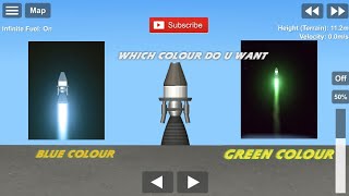 How to change engine fire colour in space flight simulator [SFS] 1.5 #ashoksfs #sfs