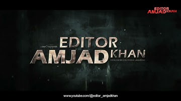 Gun Style Intro - Text Animation After Effects | YouTube Channel Intro | Editor Amjad Khan