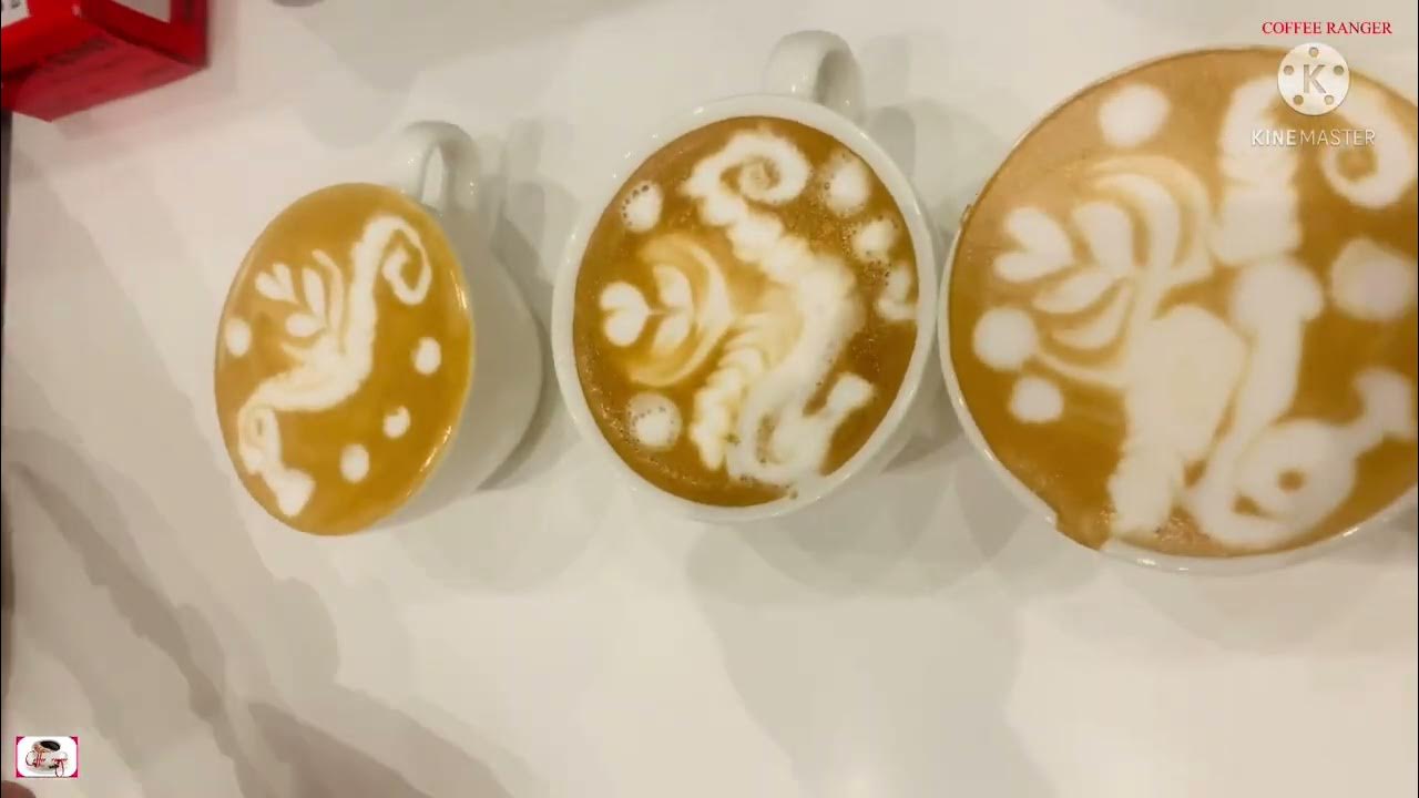 Seahorse latte art Show down with Robzky, Everest barista 🌹 - YouTube