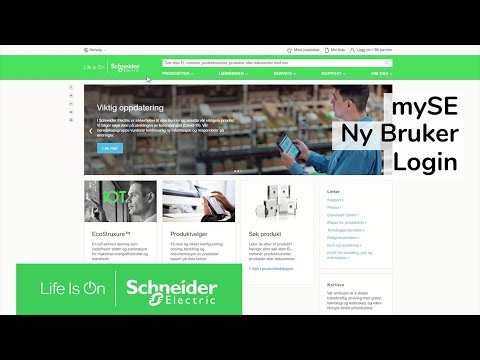 mySE ny bruker login | Schneider Electric