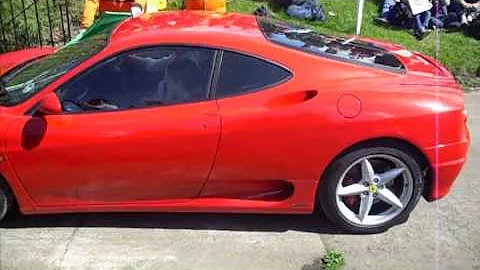 Ferrari 360 Auto Italia Show Brooklands Test Hill Crash. From The Start Line
