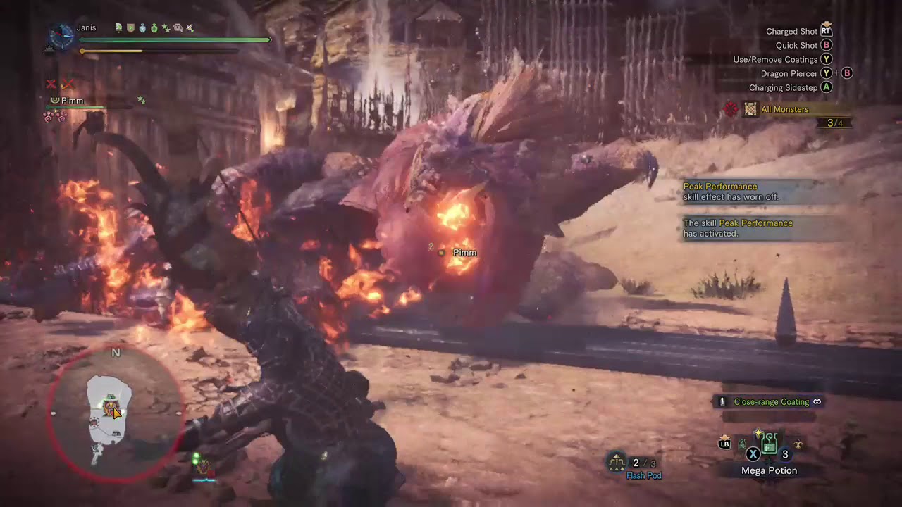 Arcshot + Powershot vs. Teostra
