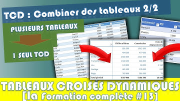 #13 Combiner AUTOMATIQUEMENT plusieurs tableaux dans un seul tableaux croisés dynamiques (Fusionner)