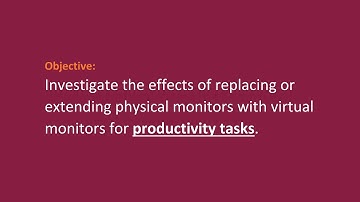 Do we still need physical monitors?  - IEEE VR 2021 Paper Teaser