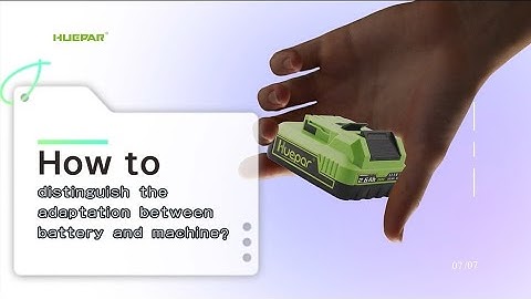 How to distinguish the adaptation between battery and huepar laser level model?