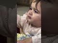 See how the little girl is picking up the rice and eating it.” 😊