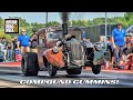 8 sec cummins powered chevy rat rod pickup 1200hp compound turbo 22 hot rod drag week byron