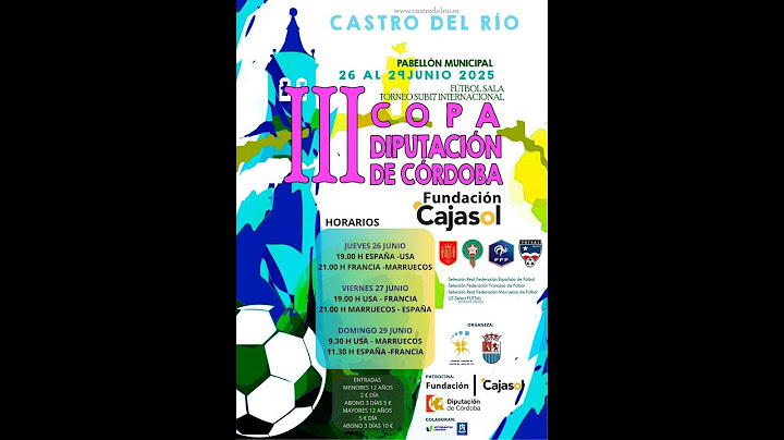 🔴EN DIRECTO - III COPA DIPUTACION DE CORDOBA.  FRANCIA - MARRUECOS     Molinatel TV