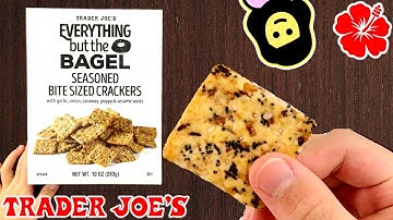 Everything but the Bagel Seasoned Bite Sized Crackers - Trader Joe’s Product Review