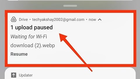 Google Drive Upload Paused Waiting For WIFI Upload Problem Solved