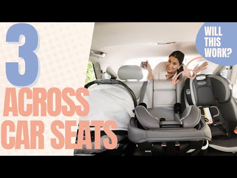 Narrow car seats: How to fit 3 across in a car with Graco - Blue and Hazel