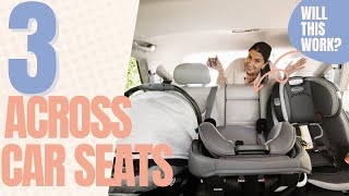 Narrow car seats: How to fit 3 across in a car with Graco - Blue and Hazel