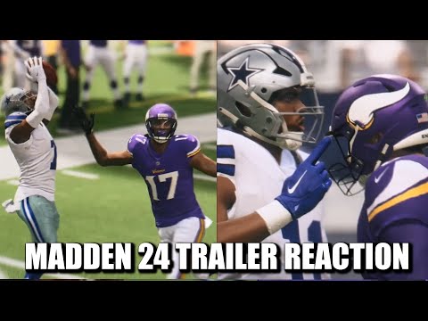 Reaction to Madden 24 Trailer: Whyd They Do Kirk Cousins So Dirty??? 🤔