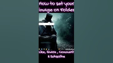 How do I change a folder icon to a picture?